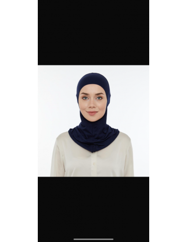 Lavender Hijab Bone Lacivert