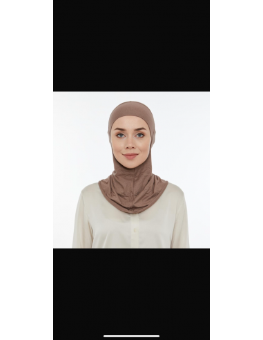 Lavender Hijab Bone Kahve