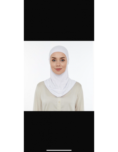 Lavender Hijab Bone Beyaz